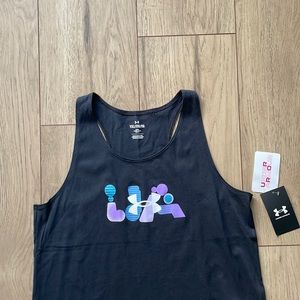 NWT Under Armour Black, Purple, and Blue Tank Top Youth XL